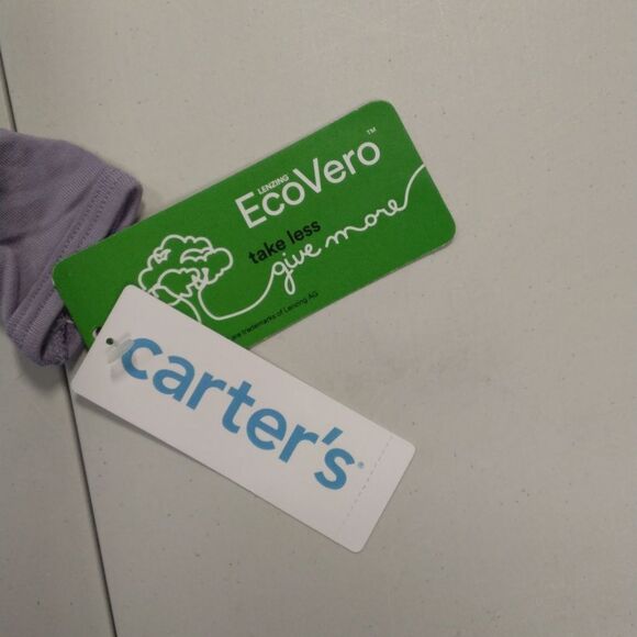 Carter's Lavender Footed One Piece - Picture 2 of 2